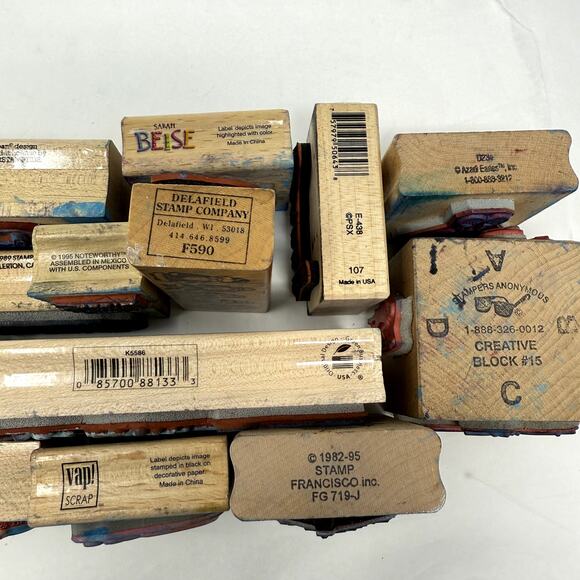 17 Rubber Stamps Stampers Anonymous Azadi Earles B. Kliban Design Hero Arts Vap - Picture 3 of 16